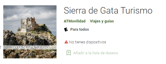 App Sierra de Gata Turismo para Android
