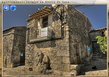 Visualiza nuestro Tour Virtual de los Apartamentos Rurales A Fala, en Trevejo, Sierra de Gata.
